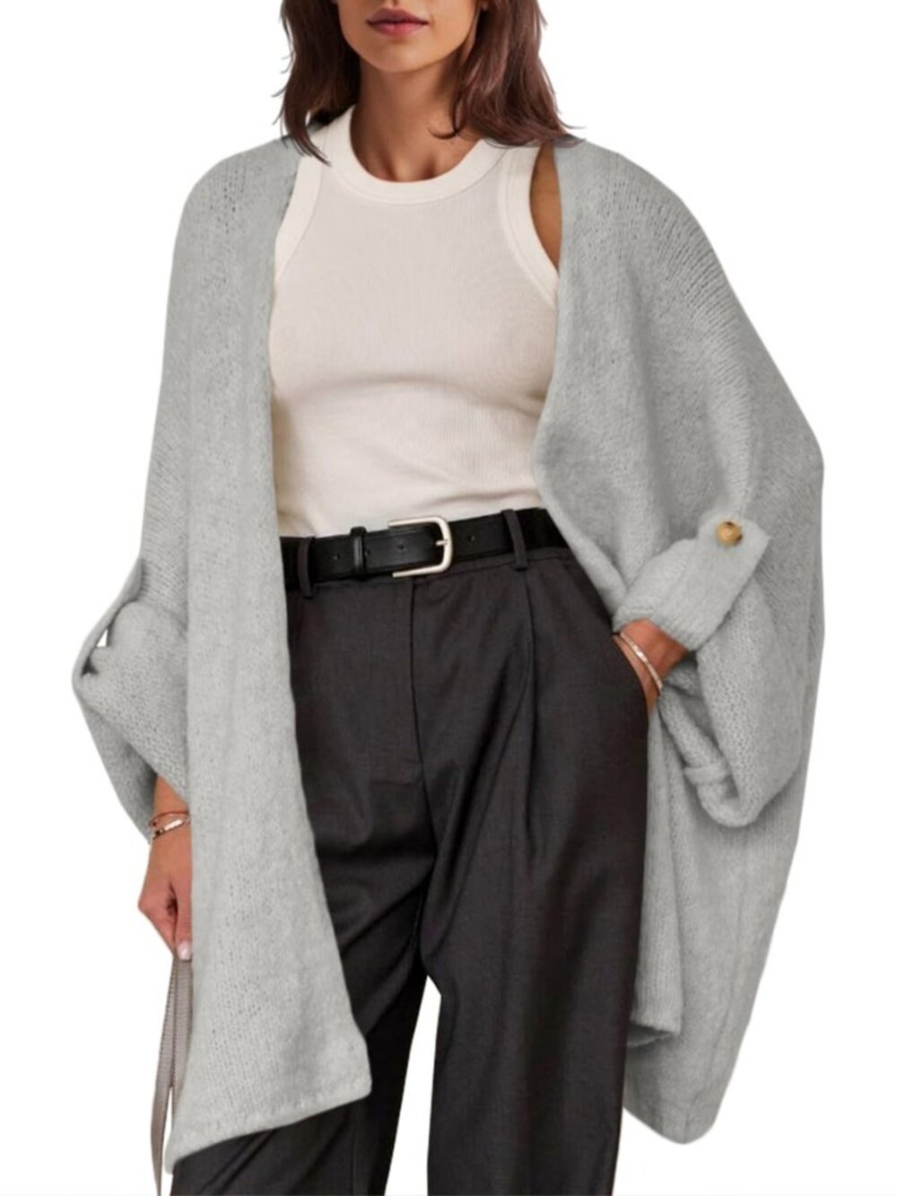 Womens Oversized Long Cardigan Sweaters Casual Fall Trendy Coat